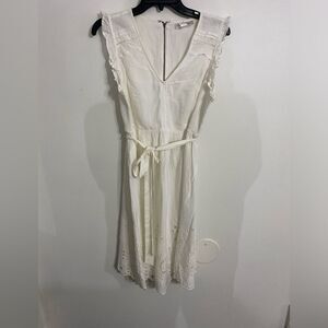 Motherhood Maternity New with tags White eyelet lined dress Size Medium